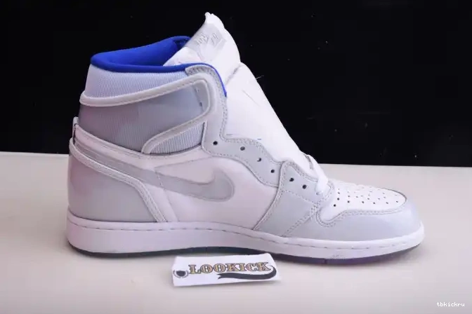 Cheap TBkick Jordan Air 1 Racer Blue Retro High White CK6637-104 Zoom 0604